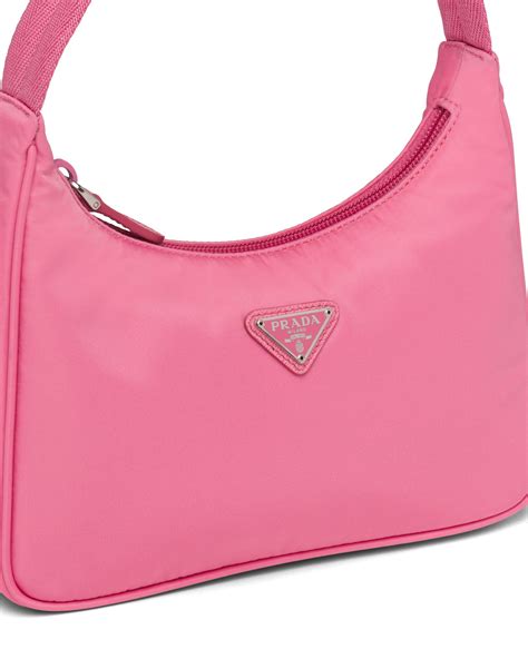 prada pink nylon pouch|prada nylon bag re edition.